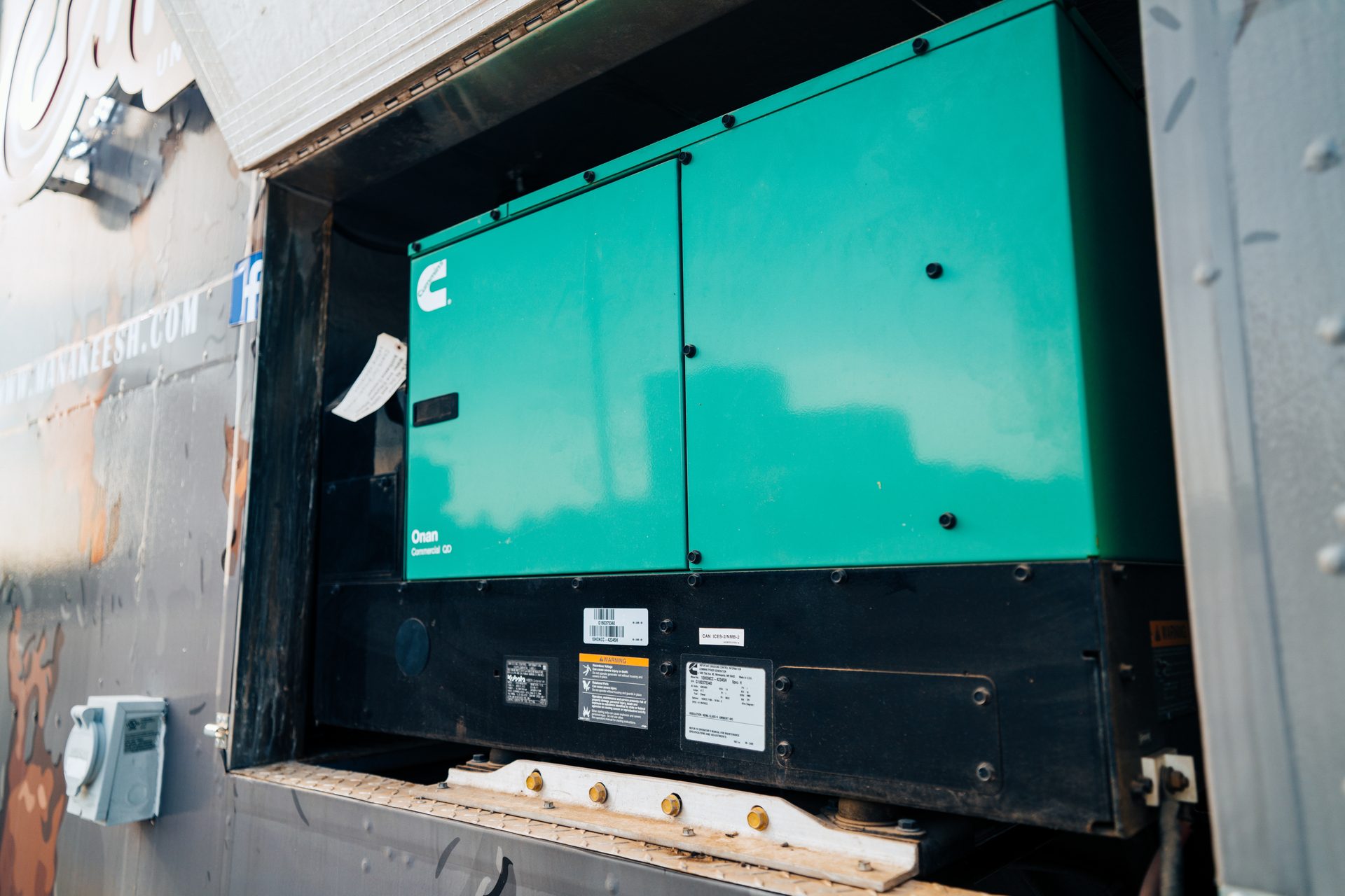 Cummins Onan commercial generator on truck