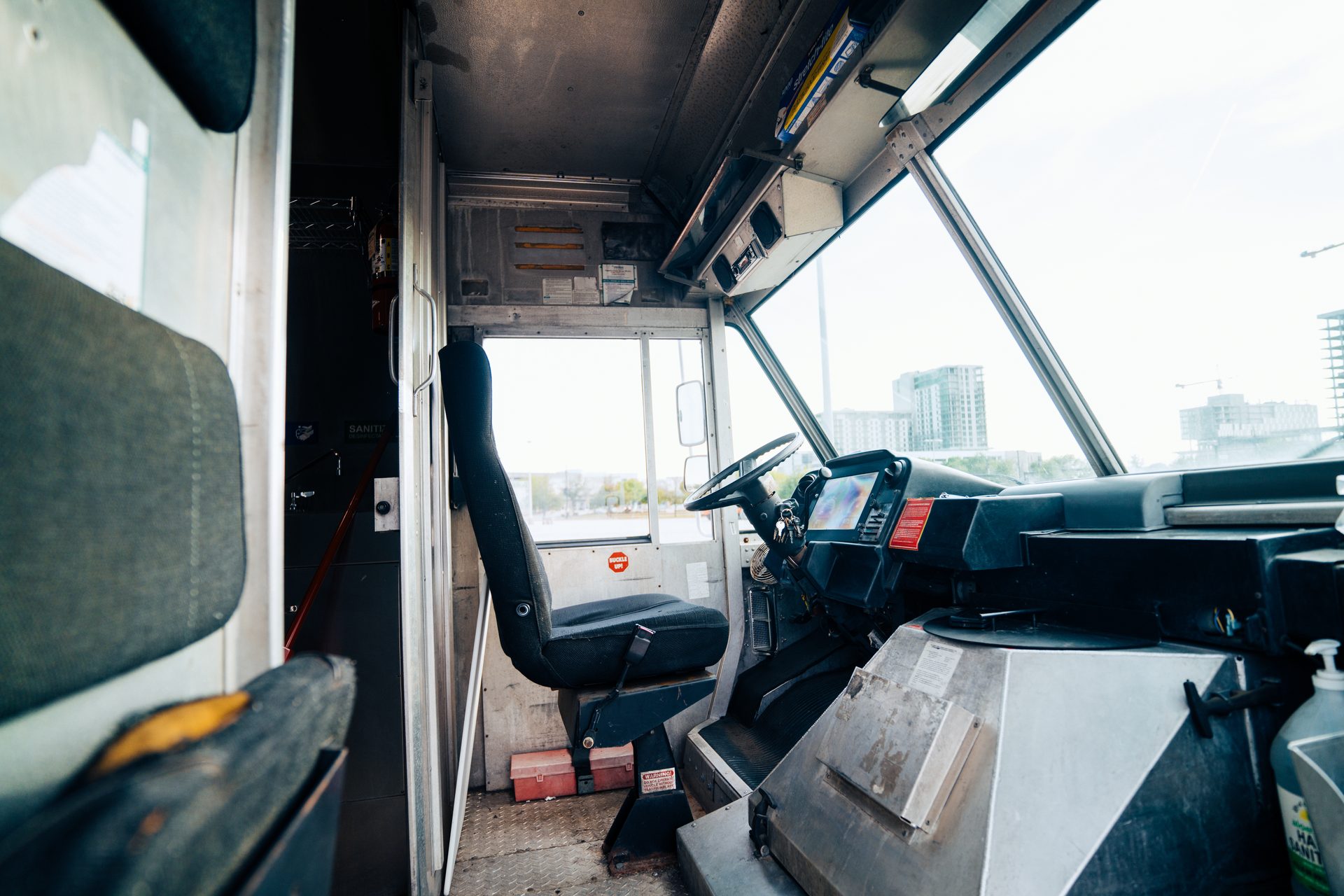Driver's seat and dashboard