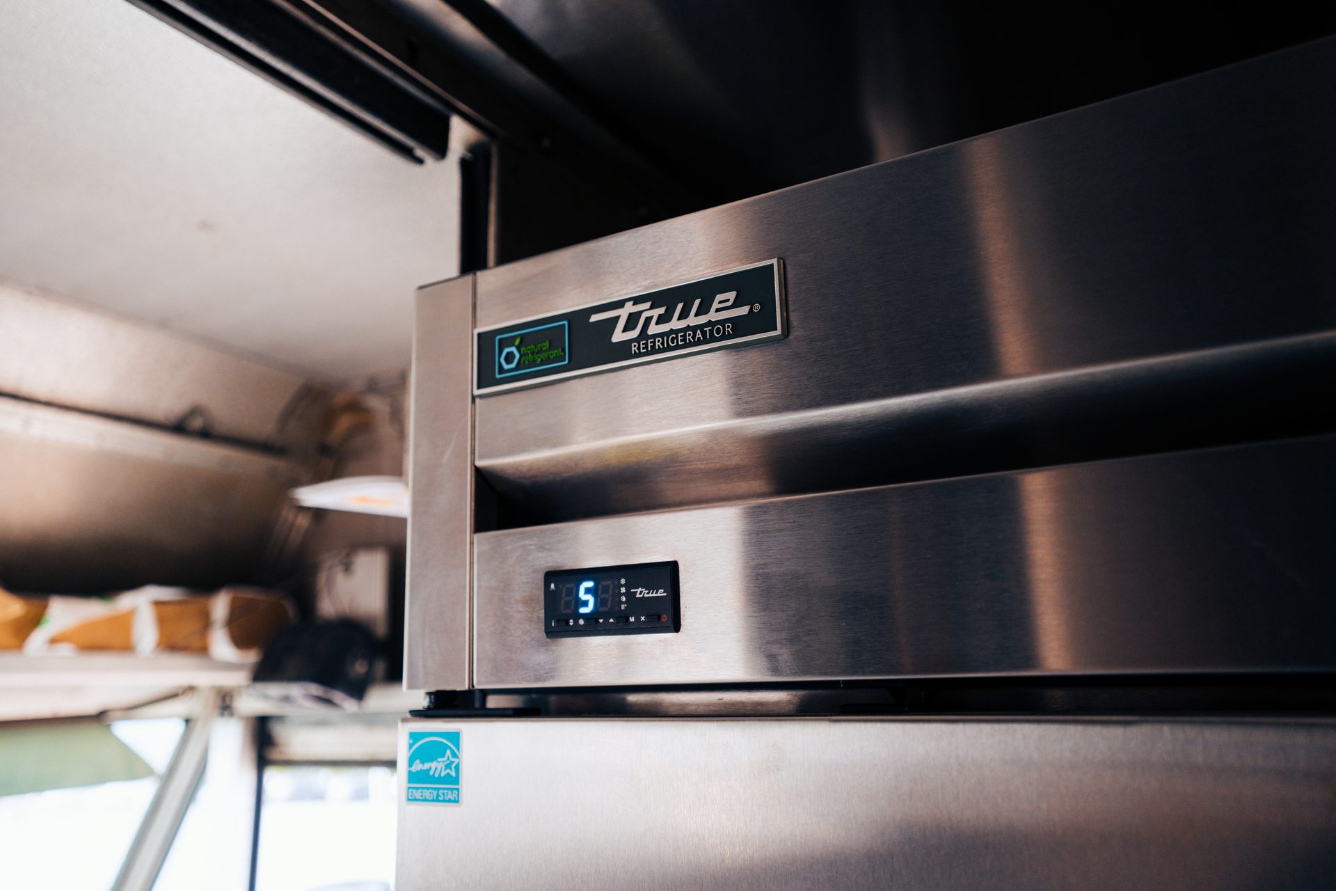 True stainless steel commercial refrigerator