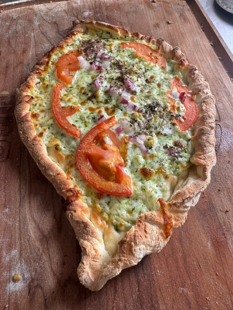 Syrian Bride flatbread close-up